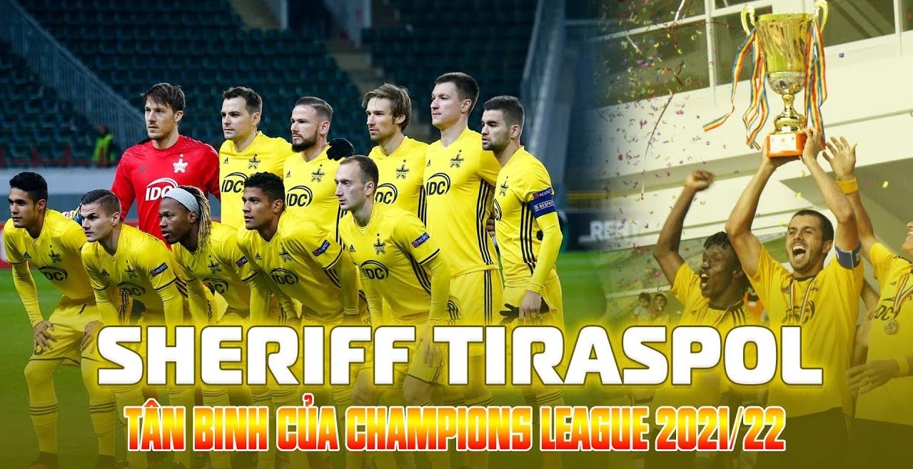 Sheriff Tiraspol lần đầu tiên tham dự đấu trường Champions League
